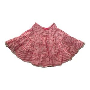 Mini boden hot Pink Striped  Skirt